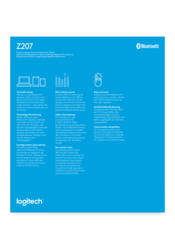 Logitech Z207 Altavoces de ordenador Bluetooth