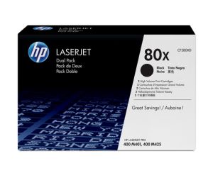 HP Cartucho original de tóner negro de alto rendimiento 80X LaserJet