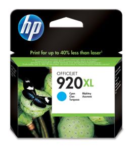 HP Cartucho de tinta original 920XL de alta capacidad cian