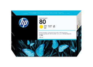 HP Cartucho de tinta 80 amarillo de 350 ml