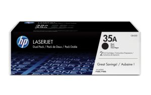 HP Pack de ahorro de 2 cartuchos de tóner original LaserJet 35A negro