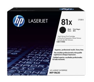 HP Cartucho de tóner original LaserJet 81X de alta capacidad negro