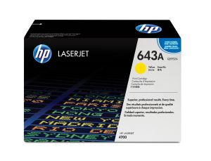 HP Cartucho de tóner original LaserJet 643A amarillo