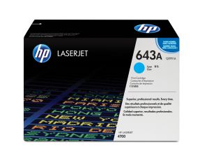 HP Cartucho de tóner original LaserJet 643A cian