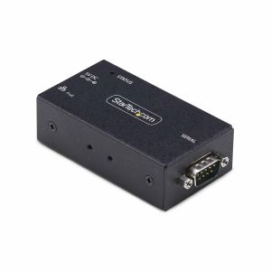 StarTech.com Adaptador Serie a Ethernet - Conversor RJ45 LAN IP a DB9 RS232 - Servidor de Dispositivos Serie Remotos de 1 Puerto PoE 802.3af - Carcasa de Metal - Pared o Carril DIN - TAA