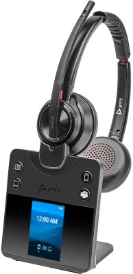 POLY Auriculares estéreo Savi 8420 Office con certificación Microsoft Teams DECT 1880-1900 MHz