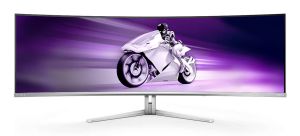 Philips Evnia 8000 49M2C8900L/00 pantalla para PC 124,2 cm (48.9") 5120 x 1440 Pixeles Dual QHD QD-OLED Blanco