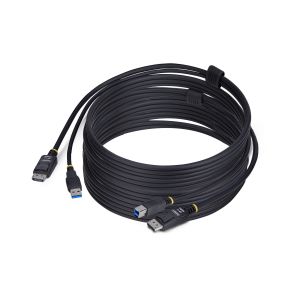 StarTech.com Cable KVM DisplayPort y USB 3.0 5Gbps de 3m - 4K 60Hz - Cable Combo DP 1.2 y USB para Switch Conmutador KVM