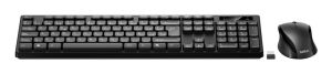 Belkin BBZ010SP teclado Ratón incluido Hogar / Oficina RF inalámbrico QWERTY Español Negro