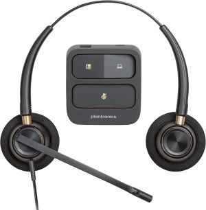 POLY Auriculares binaurales EncorePro 520 con desconexión rápida