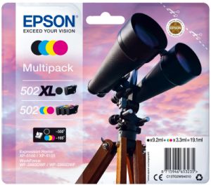 Epson 502 XL cartucho de tóner 4 pieza(s) Compatible Negro, Cian, Magenta, Amarillo