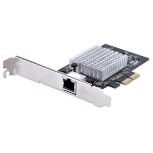 StarTech.com Tarjeta PCIe Adaptadora de Red de 1 Puerto RJ45 10Gb para PC o Servidor, Tarjeta PCI Express Ethernet de 6 Velocidades Compatible con Tramas Jumbo, 10GBASE-T/NBASE-T