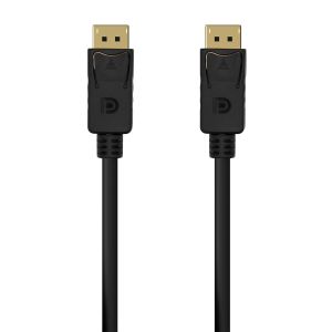 AISENS Cable DISPLAYPORT V1.2 4K@60Hz, DP/M-DP/M, Negro,1.5M
