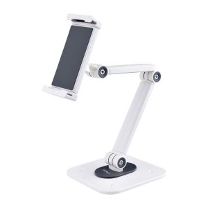 StarTech.com ADJ-TABLET-STAND-W mueble y soporte para dispositivo multimedia Blanco Tableta Carro para administración de tabletas
