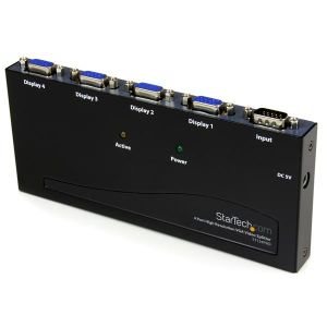 StarTech.com Multiplicador Divisor de Vídeo VGA de 4 puertos 350MHz -Splitter 4 Salidas - Duplicador