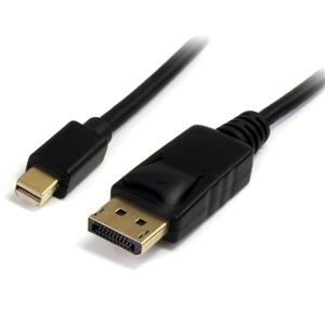 StarTech.com Cable de 2m Mini DisplayPort a DisplayPort 1.2 - Cable Adaptador Mini DisplayPort a DisplayPort 4K x 2K UHD - Cable para Monitor Mini DP a DP