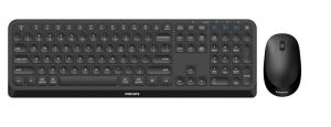 Philips 4000 series SPT6407B/16 teclado Ratón incluido RF Wireless + Bluetooth QWERTY Inglés Negro