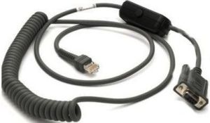Zebra CBA-R31-C09ZAR cable de serie Negro 2,8 m