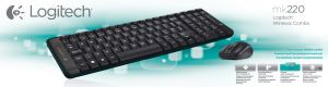Logitech G MK220 teclado RF inalámbrico QWERTY Internacional de EE.UU. Negro