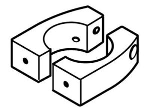 Ergotron Split 1.5" Pole-Mount Bracket Aluminio