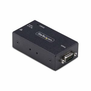 StarTech.com Adaptador Serie a Ethernet - Conversor RJ45 LAN IP a DB9 RS232 - Servidor de Dispositivos Serie de 1 Puerto - Carcasa de Metal - para Dispositivos Serie Remotos - Pared o Carril DIN - TAA