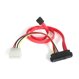 StarTech.com Adaptador Cable de 45cm Divisor SAS 29 Pines a Molex Macho LP4 y SATA - SFF-8482
