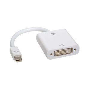 V7 Adattatore video bianco da Mini DisplayPort maschio a DVI-D maschio