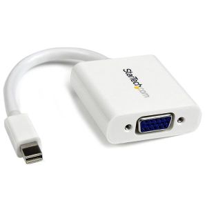 StarTech.com Adaptador Conversor de Vídeo Mini DisplayPort DP a VGA - 1920x1200 - Activo- Blanco