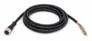 Zebra CBL-PWR00500-M1200 cable de transmisión Negro 5 m M12