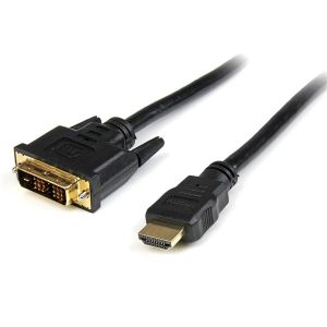 StarTech.com Cable HDMI a DVI 1m - DVI-D Macho - HDMI Macho - Adaptador - Negro