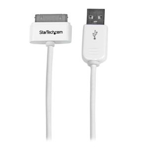 StarTech.com Cable Cargador 1m Conector Dock Connector 30 Pines de Apple a USB 2.0 iPod, iPhone y iPad USB A