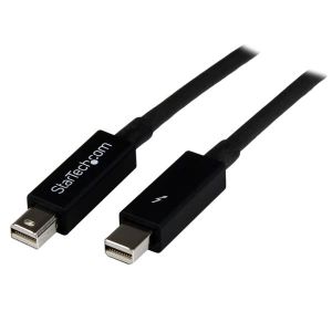 StarTech.com Cable de 1m Thunderbolt Macho a Thunder Bolt Macho - Negro