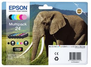 Epson Elephant Multipack 24 6 colores (etiqueta RF)