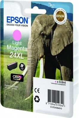 Epson Elephant Cartucho 24XL magenta claro (etiqueta RF)