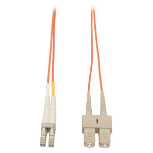 Tripp Lite N316-25M Cable de fibra óptica e InfiniBand 2x LC 2x SC OFNR Beige, Gris, Naranja