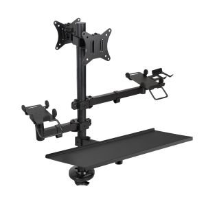 TooQ Soporte de Mesa para TPV/Impresora/Pantallas 17”-32”/Terminal/Lector/Teclado