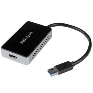 StarTech.com Adaptador de Vídeo Externo USB 3.0 a HDMI con Hub USB 1 Puerto - Tarjeta Gráfica Cable - 1080p