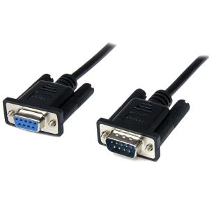 StarTech.com Cable 1m Módem Nulo Null Serie Serial DB9 Hembra a Macho - Negro