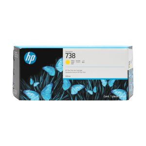 HP Cartucho de tinta amarilla DesignJet 738 de 300 ml