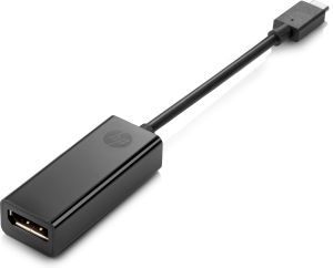 HP USB-C-zu-DP-Adapter Adaptador gráfico USB Negro