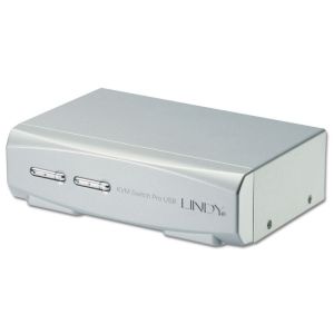 Lindy 39330 interruptor KVM Gris