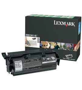 Lexmark X65x High Yield Return Program Print Cartridge cartucho de tóner Original Negro