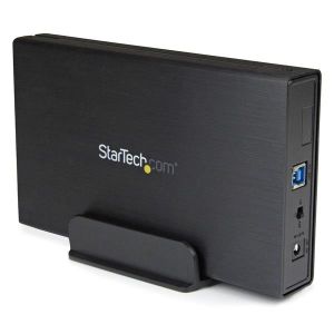StarTech.com Caja Carcasa USB 3.0 de Disco Duro SATA 3 III 6Gbps de 3,5 Pulgadas Externo con UASP - Aluminio Negro