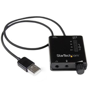 StarTech.com Tarjeta de Sonido Estéreo USB Externa Adaptador Conversor con Salida SPDIF - Negro