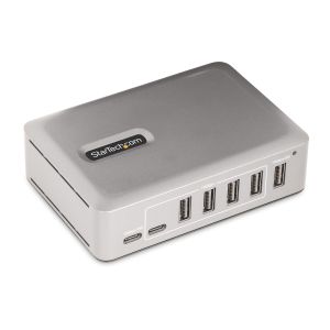 StarTech.com 10G5A2CS-USB-C-HUB hub de interfaz USB 3.2 Gen 2 (3.1 Gen 2) Type-C 10000 Mbit/s Plata