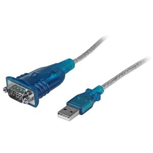 StarTech.com Cable Adaptador USB a Serie RS232 de 1 Puerto Serial DB9 - Macho a Macho