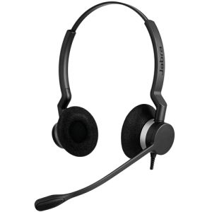 Jabra BIZ 2300 USB Microsoft Lync Duo Auriculares Alámbrico Diadema Oficina/Centro de llamadas USB tipo A Negro