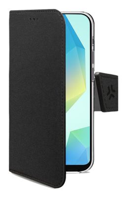 Celly WALLY funda para teléfono móvil 17 cm (6.7") Funda cartera Negro