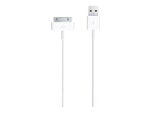 Apple 30-pin - USB2.0 cable de teléfono móvil Blanco USB A Apple 30-pin