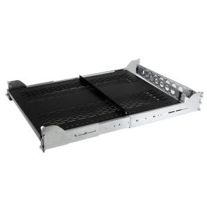 StarTech.com Estante Ventilado Deslizante de 2U con Gestión de Cableado y Profundidad Ajustable para Rack - 22,7kg